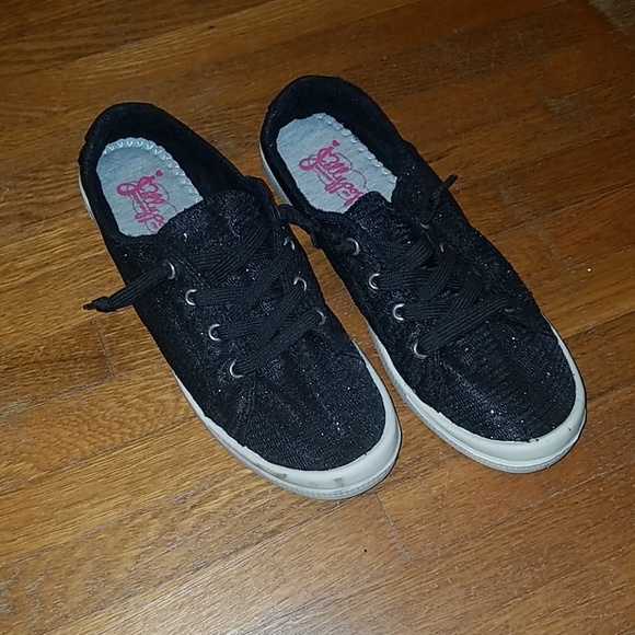 jellypop dallas black glitter